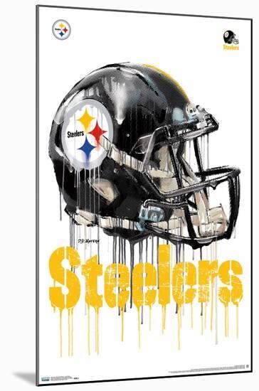 NFL Pittsburgh Steelers - Drip Helmet 20-Trends International-Mounted Poster