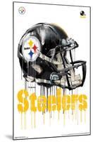 NFL Pittsburgh Steelers - Drip Helmet 20-Trends International-Mounted Poster