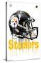 NFL Pittsburgh Steelers - Drip Helmet 20-Trends International-Stretched Canvas