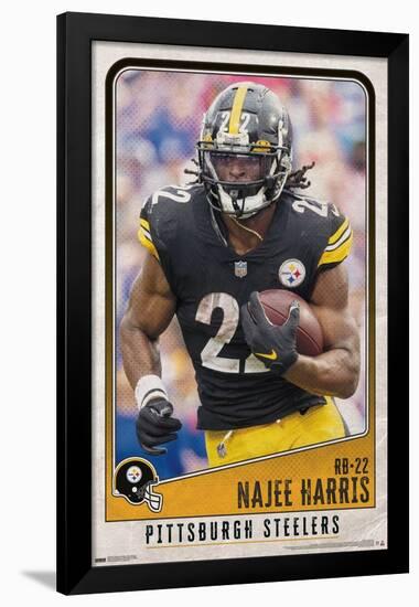 NFL Pittsburgh Steelers - Najee Harris 22-Trends International-Framed Poster