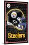 NFL Pittsburgh Steelers - Neon Helmet 23-Trends International-Mounted Poster