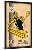 NFL Pittsburgh Steelers - Retro Logo 14-Trends International-Mounted Poster