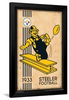 NFL Pittsburgh Steelers - Retro Logo 14-Trends International-Framed Poster