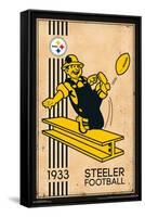 NFL Pittsburgh Steelers - Retro Logo 14-Trends International-Framed Stretched Canvas