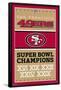 NFL San Francisco 49ers - Champions 13-Trends International-Framed Poster