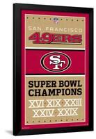 NFL San Francisco 49ers - Champions 13-Trends International-Framed Poster