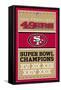 NFL San Francisco 49ers - Champions 13-Trends International-Framed Stretched Canvas