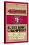 NFL San Francisco 49ers - Champions 13-Trends International-Stretched Canvas