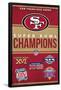 NFL San Francisco 49ers - Champions 23-Trends International-Framed Poster
