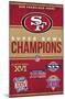 NFL San Francisco 49ers - Champions 23-Trends International-Mounted Poster