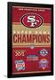 NFL San Francisco 49ers - Champions 23-Trends International-Framed Poster