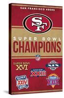 NFL San Francisco 49ers - Champions 23-Trends International-Stretched Canvas
