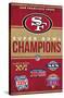 NFL San Francisco 49ers - Champions 23-Trends International-Stretched Canvas