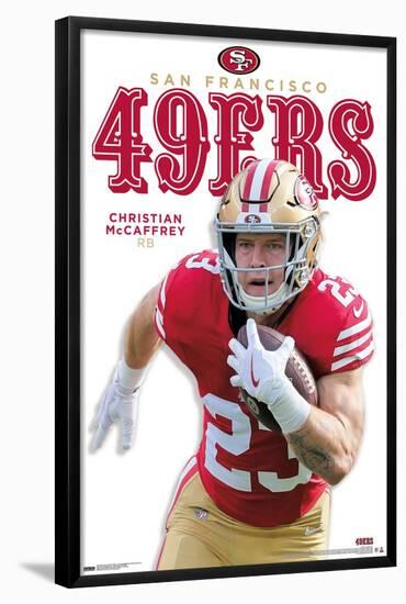 NFL San Francisco 49ers - Christian McCaffrey Feature Series 24-Trends International-Framed Poster