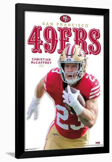 NFL San Francisco 49ers - Christian McCaffrey Feature Series 24-Trends International-Framed Poster