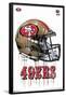 NFL San Francisco 49ers - Drip Helmet 20-Trends International-Framed Poster