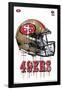 NFL San Francisco 49ers - Drip Helmet 20-Trends International-Framed Poster