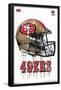 NFL San Francisco 49ers - Drip Helmet 20-Trends International-Framed Poster