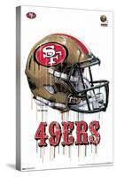 NFL San Francisco 49ers - Drip Helmet 20-Trends International-Stretched Canvas