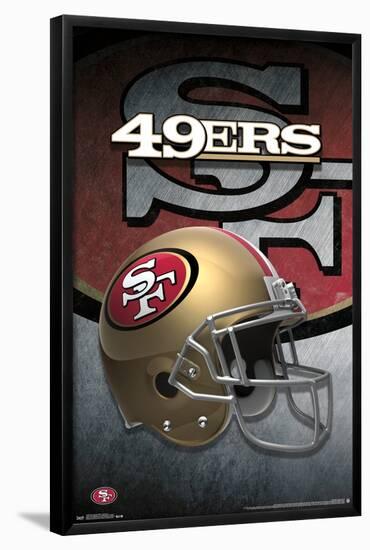 NFL San Francisco 49ers - Helmet 15-Trends International-Framed Poster