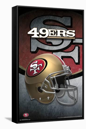 NFL San Francisco 49ers - Helmet 15-Trends International-Framed Stretched Canvas