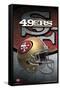 NFL San Francisco 49ers - Helmet 15-Trends International-Framed Stretched Canvas