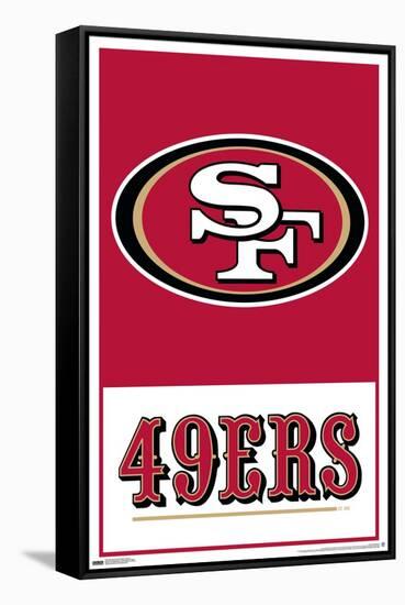 NFL San Francisco 49ers - Logo 21-Trends International-Framed Stretched Canvas