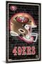 NFL San Francisco 49ers - Neon Helmet 23-Trends International-Mounted Poster