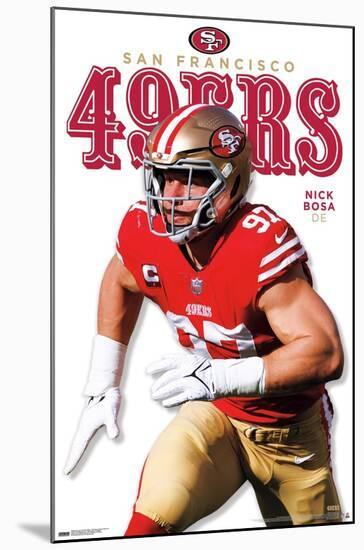 NFL San Francisco 49ers - Nick Bosa Feature Series 23-Trends International-Mounted Poster