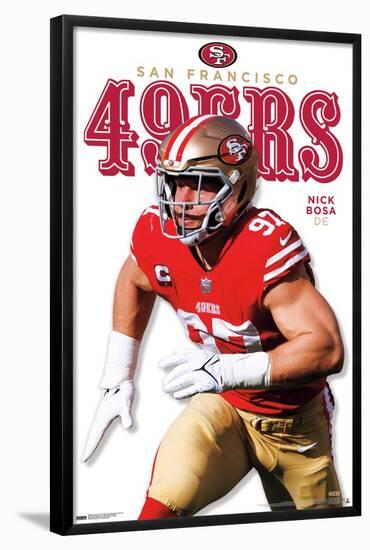 NFL San Francisco 49ers - Nick Bosa Feature Series 23-Trends International-Framed Poster