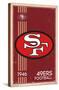 NFL San Francisco 49ers - Retro Logo 14-Trends International-Stretched Canvas