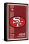 NFL San Francisco 49ers - Retro Logo 14-Trends International-Framed Stretched Canvas