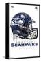 NFL Seattle Seahawks - Drip Helmet 20-Trends International-Framed Stretched Canvas