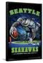 NFL Seattle Seahawks - End Zone 17-Trends International-Framed Poster