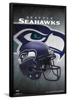 NFL: Seattle Seahawks- Helmet Logo-null-Framed Poster