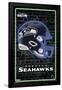 NFL Seattle Seahawks - Neon Helmet 23-Trends International-Framed Poster