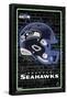 NFL Seattle Seahawks - Neon Helmet 23-Trends International-Framed Poster