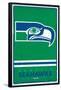 NFL Seattle Seahawks - Retro Logo 15-Trends International-Framed Poster