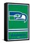 NFL Seattle Seahawks - Retro Logo 15-Trends International-Framed Stretched Canvas