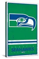 NFL Seattle Seahawks - Retro Logo 15-Trends International-Stretched Canvas