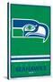 NFL Seattle Seahawks - Retro Logo 15-Trends International-Stretched Canvas