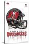 NFL Tampa Bay Buccaneers - Drip Helmet 20-Trends International-Stretched Canvas