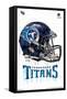 NFL Tennessee Titans - Drip Helmet 20-Trends International-Framed Stretched Canvas