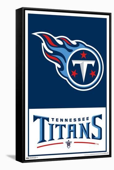 NFL Tennessee Titans - Logo 21-Trends International-Framed Stretched Canvas