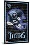 NFL Tennessee Titans - Neon Helmet 23-Trends International-Mounted Poster