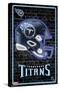 NFL Tennessee Titans - Neon Helmet 23-Trends International-Stretched Canvas