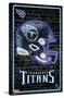 NFL Tennessee Titans - Neon Helmet 23-Trends International-Stretched Canvas