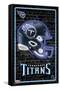 NFL Tennessee Titans - Neon Helmet 23-Trends International-Framed Stretched Canvas