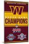 NFL Washington Commanders - Champions 23-Trends International-Mounted Poster