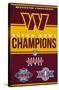 NFL Washington Commanders - Champions 23-Trends International-Stretched Canvas